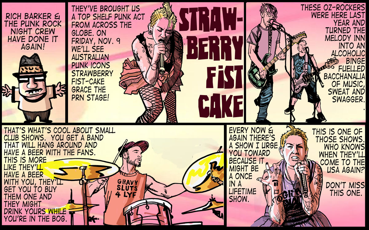 Barfly: Strawberry Fist Cake